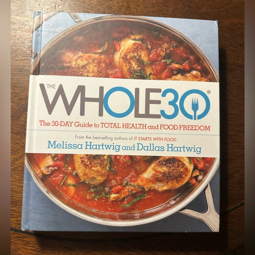 Whole30 Cookbook - Blue and White